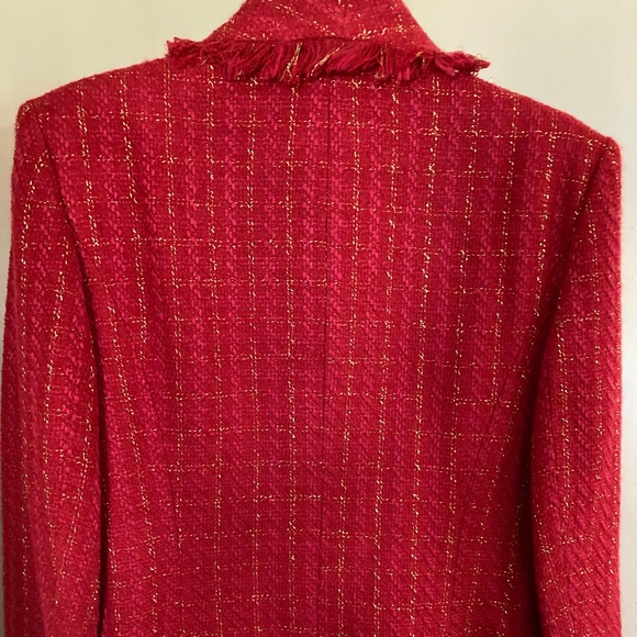 Blushe by Spiegel Red Suit with gold threading - Picture 2 of 6